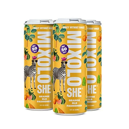 MIXOLOSHE | Orange Old Fashioned 12-Pack | Non-Alcoholic Cocktail | Award Winning | Low Calorie Drink