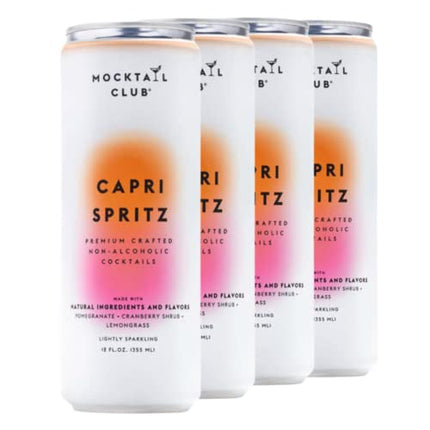 Mocktail Club Capri Spritz - 4 pack l Premium Crafted Non-Alcoholic Cocktails