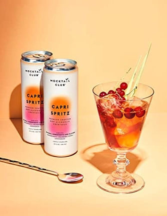 Mocktail Club Capri Spritz - 4 pack l Premium Crafted Non-Alcoholic Cocktails