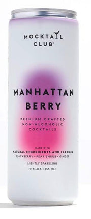 Mocktail Club Manhattan Berry - 4 pack l Premium Crafted Non-Alcoholic Cocktails