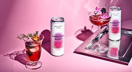 Mocktail Club Manhattan Berry - 4 pack l Premium Crafted Non-Alcoholic Cocktails