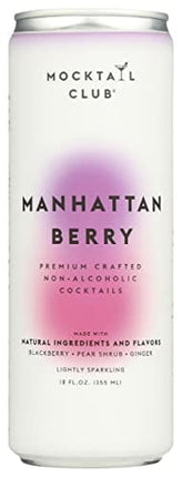 MOCKTAIL CLUB Manhattan Berry Non Alcoholic Cocktail, 12 FZ