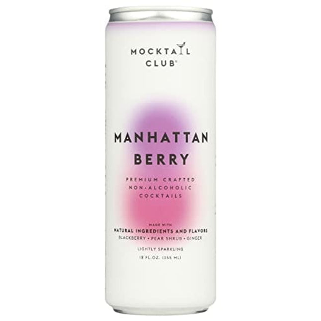 MOCKTAIL CLUB Manhattan Berry Non Alcoholic Cocktail, 12 FZ