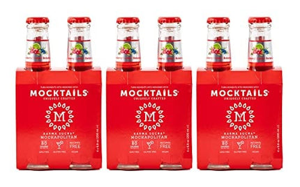 Mocktails Uniquely Crafted Alcohol Free Free Karma Sucra Mockapolitan | Non-Alcoholic, Low Calorie, Vegan, Alcohol Alternative | 6.8 Fluid Ounce Pack of 12