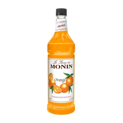 Monin Flavored Syrup, Orange, 33.8-Ounce Plastic Bottle ( 1 liter)
