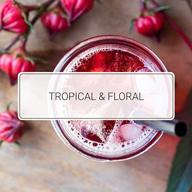 Monin - Hibiscus Syrup, Unique Floral Flavor, Great for Cocktails, Teas, & Lemonades, Gluten-Free, Non-GMO (1 Liter)