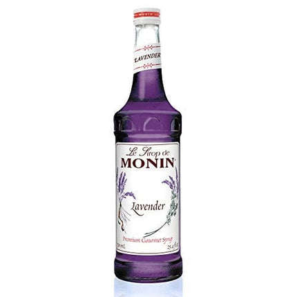 Monin - Lavender Syrup, Aromatic and Floral, Natural Flavors, Great for Cocktails, Lemonades, and Sodas, , Non-GMO, Gluten-Free (750 ml)