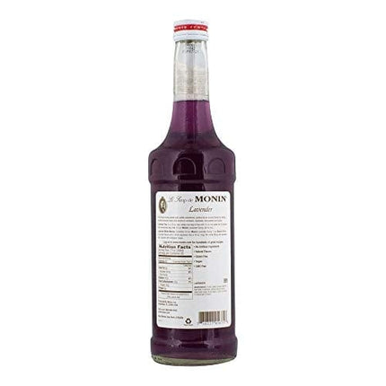 Monin - Lavender Syrup, Aromatic and Floral, Natural Flavors, Great for Cocktails, Lemonades, and Sodas, , Non-GMO, Gluten-Free (750 ml)