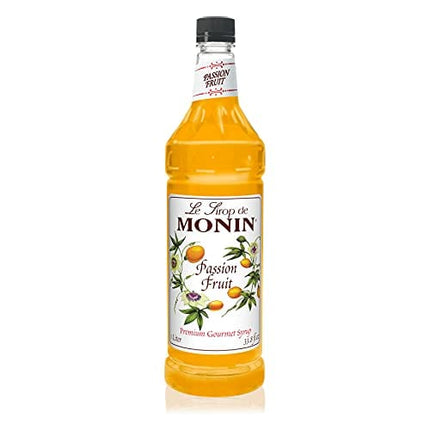 Monin - Passion Fruit Syrup, A Taste of the Tropics, Great for Cocktails, Lemonades, Iced Teas, & Smoothies, Vegan, Non-GMO, Gluten-Free (33.8 oz)