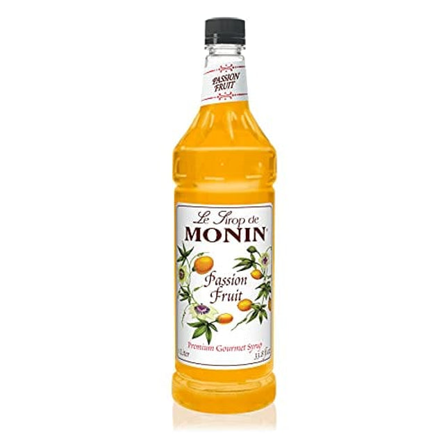 Monin - Passion Fruit Syrup, A Taste of the Tropics, Great for Cocktails, Lemonades, Iced Teas, & Smoothies, Vegan, Non-GMO, Gluten-Free (33.8 oz)