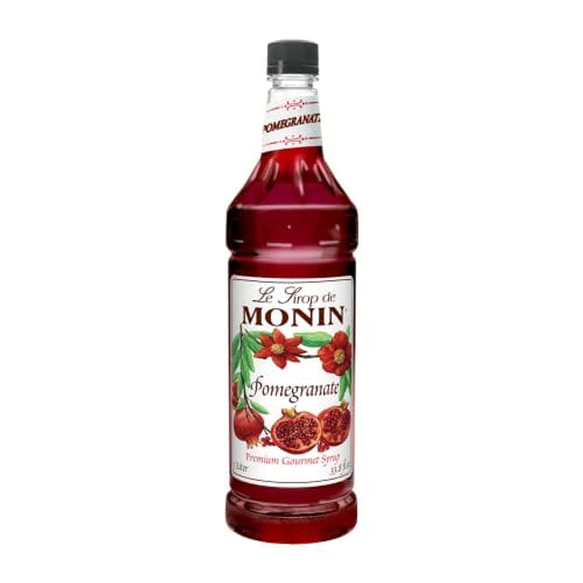 Monin - Pomegranate Syrup, Tart and Sweet, Great for Cocktails and Teas, Gluten-Free, Non-GMO (1 Liter)