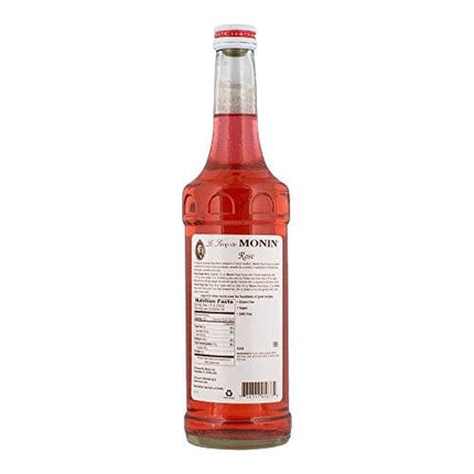 Monin - Rose Syrup with Monin BPA Free Pump, Boxed, Elegant and Subtle, Great for Cocktails, Mocktails, and Soda, Gluten-Free, Non-GMO (750 ml)