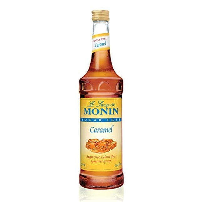 Monin - Sugar Free Caramel Syrup, Mild and Sweet, Great for Coffee and Desserts, Gluten-Free, Non-GMO (750 ml)