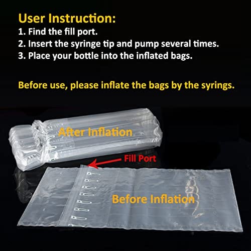 Wine Bottle Travel Protector Bags Monkkino 16 Packs Inflatable Bubble wine-bottle-travel-protector-bags-monkkino-16-packs-inflatable-bubble