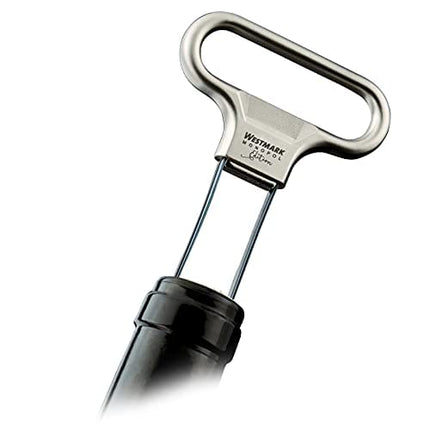 Monopol Westmark Germany Steel Two-Prong Cork Puller with Cover (Silver Satin)