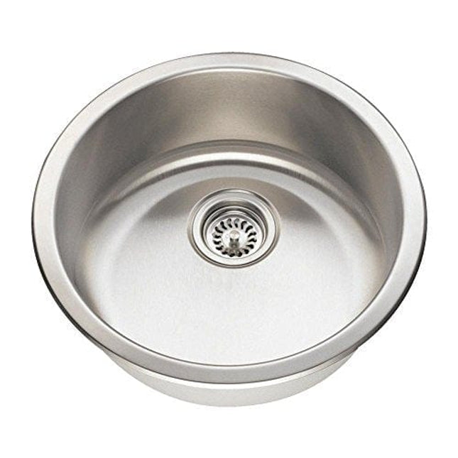 465 18-Gauge Dual-Mount Single Bowl Stainless Steel Bar Sink