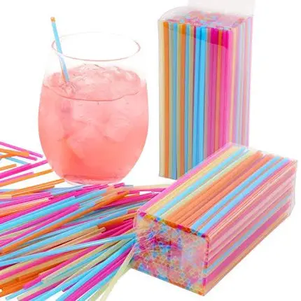 Mr. Kitchen's Bulk Colorful Neon Drink Stirrers, Coffee Stirrers (500-Pack); Each Drink Stirrer Is 5.25"; (500) Coffee Stir Straws, Stirring Straws, Cocktail Straws