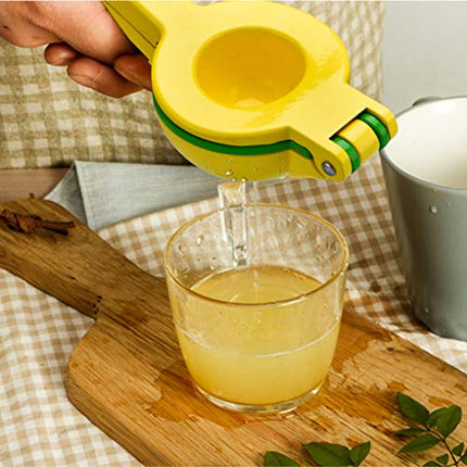 Mr Rudolf Manual Juicer Citrus Lemon Squeezer - Hand Fruit Juicer Lime Press,Professional Hand Juicer Kitchen Tool,Yellow