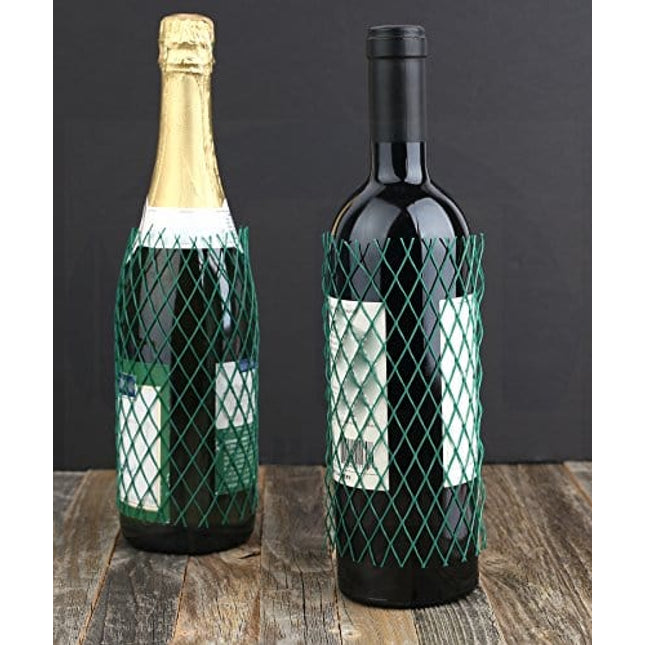 Mesh Protective Sleeves For Wine Bottles or Liquor - 7” Long- Keep Bottles Safe While Traveling by MT Products (25 Pieces)