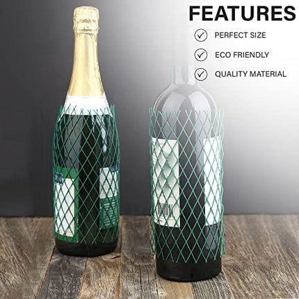 Mesh Protective Sleeves For Wine Bottles or Liquor - 7” Long- Keep Bottles Safe While Traveling by MT Products (25 Pieces)