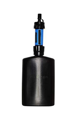 SportFlask by Mt Sun Gear- Fighter Pilot Flask Great for Concerts, Fishing, Skiing, Backpacking, Hiking - 16oz US Military Issue Plastic BPA Free Made in USA(Black)
