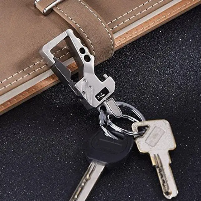 2 Pack Car Key Chain Bottle Opener Keychain for Men and Women (Multicolor)