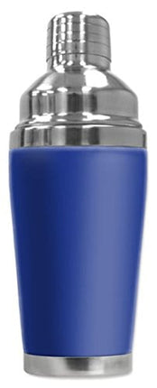 Mugzie brand 20 Ounce Cocktail Shaker with Insulated Wetsuit Cover - Blue