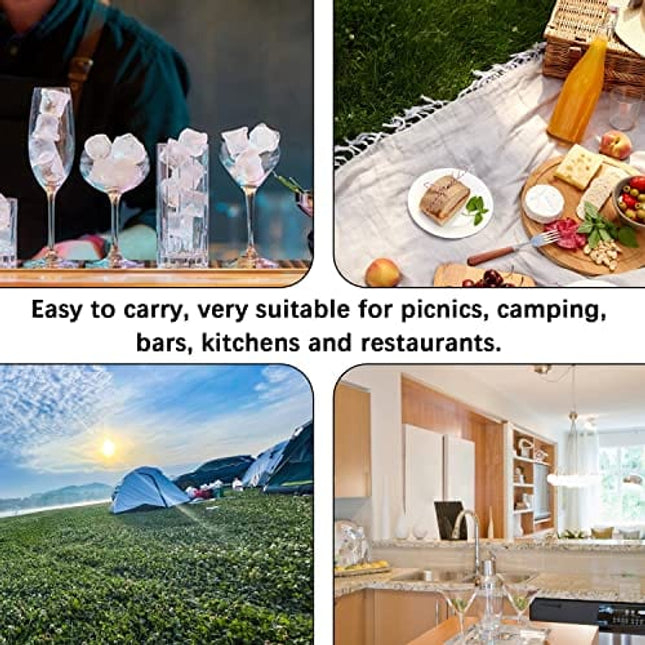 MUMIAO Ice Picks Aluminium Alloy Handle Stainless Steel Knife With Safety Cover Ice Tool Kitchen Tool for Restaurant Bar Home (Silver)