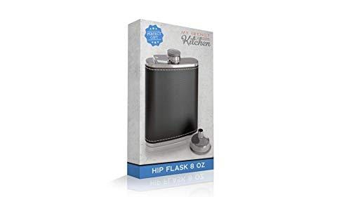2-Piece Stainless Steel Hip Flask Set - 5 Oz & 8 Oz With Leak-Proof Caps & Funnel, For Whiskey & Liquor
