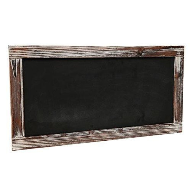 25 X 12 Rustic Style Wood Framed Erasable Chalkboard Message Memo Board, Cafe Menu Sign