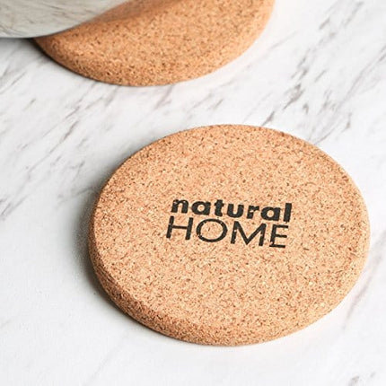 Natural Home Decor Cork Coaster, Set of 4