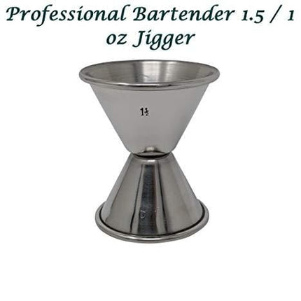 Professional Bartender Kit (14-Piece) | Bartending Kit Includes Elegant Stainless Steel Weighted Bottom Cocktail Shakers with Premium Bar Tools and Bar Set Accesssories | Deluxe Gift Packaging
