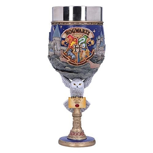 Nemesis Now Harry Potter Hogwarts School of Witchcraft and Wizardry Collectible Goblet, 19.5cm, Blue