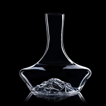 YouYah Iceberg Wine Decanter Set with Aerator Filter,Drying Stand and Cleaning Beads,Red Wine Carafe,Wine Aerator,Wine Gift,100% Hand Blown Lead-free Crystal Glass(NewPacking)