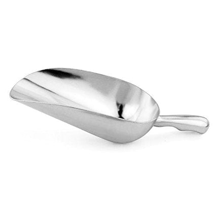 New Star Foodservice 34547 One-Piece Cast Aluminum Round Bottom Bar Ice Flour Utility Scoop, 24 -Ounce, Silver (Hand Wash Only)