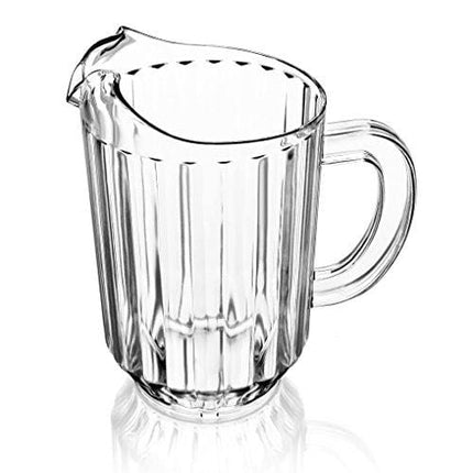New Star Foodservice 46106 Resturant-Grade Polycarbonate Plastic Pitcher, 60 oz, Clear