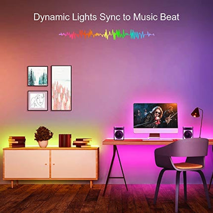 Nexillumi 20 ft LED Lights for Bedroom with Remote Color Changing LED Strip Lights