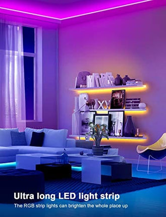 Nexillumi 20 ft LED Lights for Bedroom with Remote Color Changing LED Strip Lights