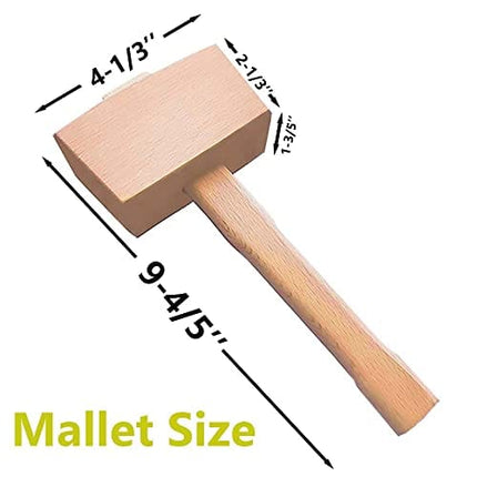 NIUTRIP Ice Mallet and 2Pcs Lewis Bags Set for Ice Crushing-Wooden Hammer and Canvas Bag, Bar Tools, Bartender Kit, Kitchen Accessory