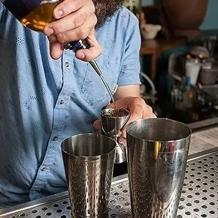 Stainless Steel Bell Jigger, Bar Tool With 0.5oz, 1oz, 1.5oz and 2oz Measuring Marks, Polished Finish, Cocktail Jigger Measuring Cup