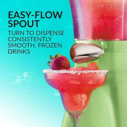 Nostalgia Taco Tuesday 64-Oz Frozen Margarita & Slush Blender with Easy-Flow Spout for Margaritas, Daiquiris, Slushies & Frozen Blended Drinks, Green