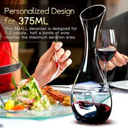 NUTRIUPS Wine Decanter Wine Decanters and Carafes Hand Blown Wine Aerating Decanter Wine Carafe Decanter Pierced Decorative Snail Red Wine Decanters With Stopper