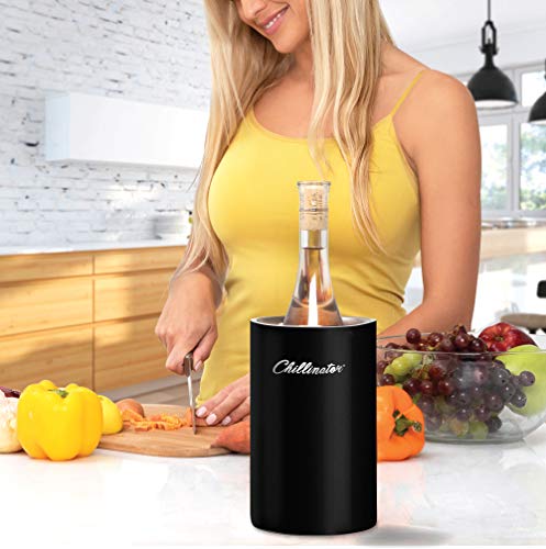 Chillinator Premium Iceless Wine Chiller Bucket – Champagne Bucket - Insulated Dou ...