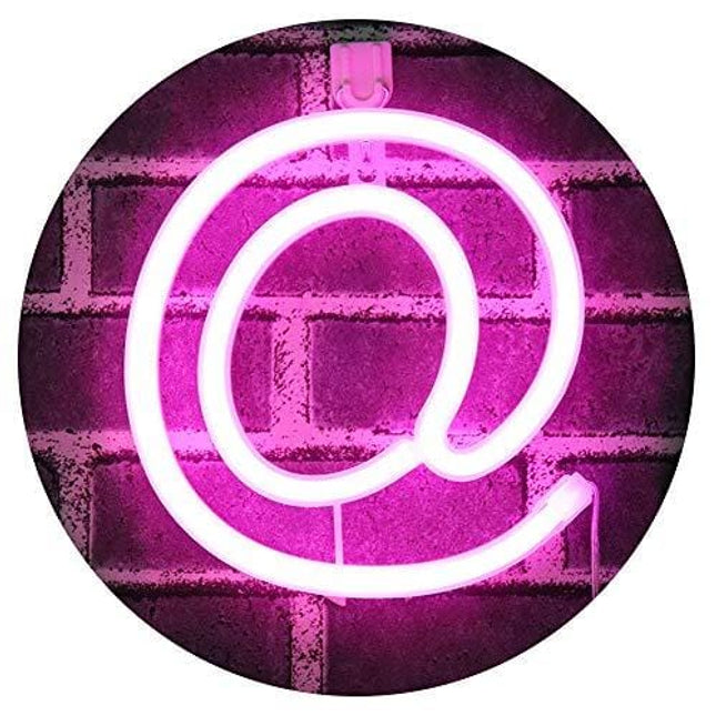 Light Up Letters Neon Signs, Ampersand Pink Marquee Letter Lights Wall Decor for Christmas, Birthday Party, Bar Valentine’s Day Words-Pink Letter @