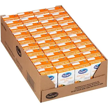 Ocean Spray 100% Orange Juice Boxes, 4.2 Ounce (Pack of 40)