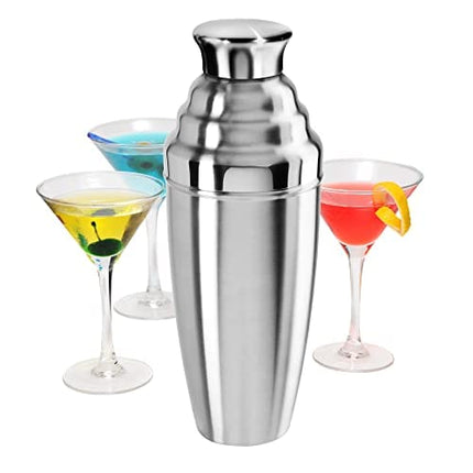 OGGI Jumbo Cocktail Shaker 60 oz - Stainless Steel Construction, Built in Strainer - Ideal Large Cocktail Shaker for Parties, Mixes 12 Martinis