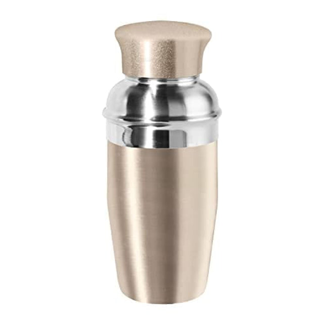 OGGI Mini Cocktail Shaker 10oz - Gold, Stainless Steel - Ideal Single Serve Martini Shaker, Great Small Size Suitable for Mini Bar, On the Go, Travel, RV, Camping