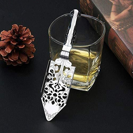 2 Pieces Stainless Steel Absinthe Spoons ORNOOU Wormwood Cocktail Bar Glass Cup Drinking Filter Vintage
