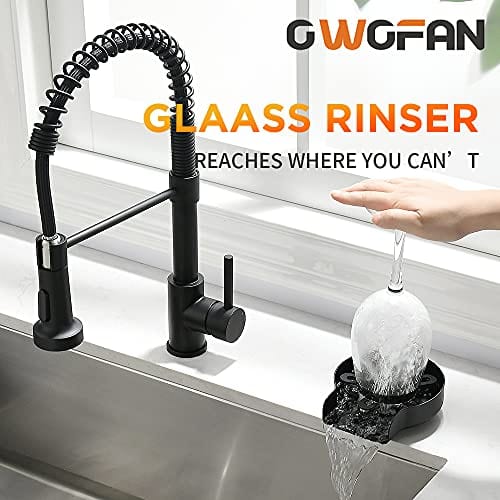 Glass Rinser for Kitchen Sink Stainless Steel Bottle Washer for