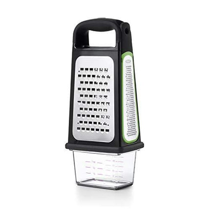 OXO Etched Box Grater with Removable Zester, One size, Steel
